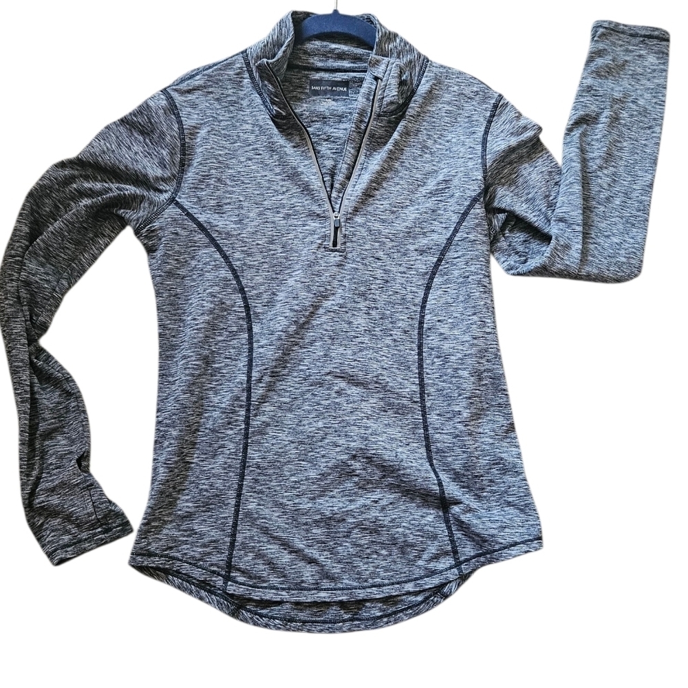 Saks Fifth Avenue Quarter Zip Pullover Women L